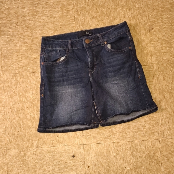 1822 Denim Pants - 1822 Denim Dark Blue Jean Shorts